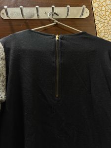 Gray Knit Mini Dress