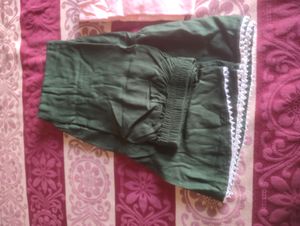 Peach And Green Kurta Sharara Set