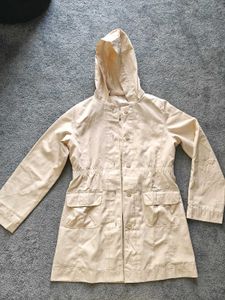 Beige Colour Long Waterproof Coat