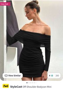 StyleCast Off-Shoulder Bodycon Mini Dress