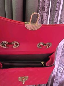 Red Quilted Crossbody Bag