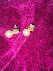 Combo golden beaded stones Earring