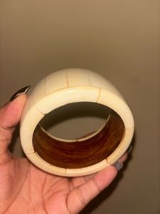 Unique Wooden -MARBLE Bangle