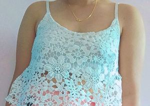 Lace Crop Top Sleevless