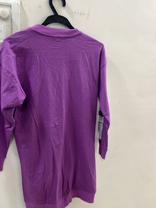 Purple Graphic Long Sleeve Top