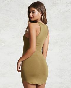 Forever 21-Round-Neck Bodycon Dress