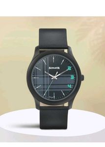 Sonata Black Dial Men's Watch