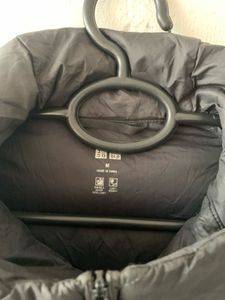 Black Hooded Puffer Jacket