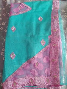 Sequin Pallu Saree