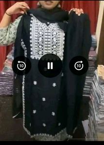 Black Kurta Set