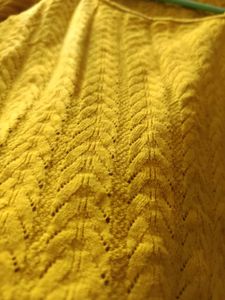Yellow Woolen Top