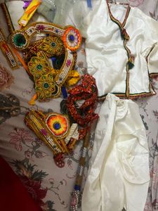 Boys&#39; Cream Dhoti Pants