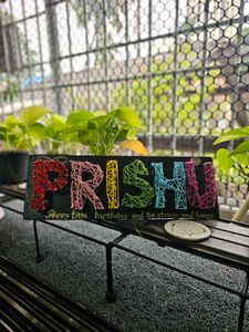 Custom String Art Name Plate