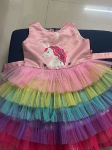 Rainbow Unicorn Tutu Dress