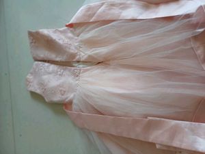 Peach Beautiful Frock