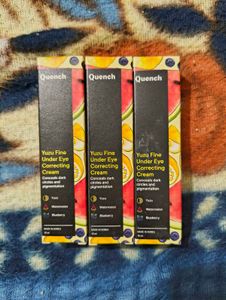 pack of 3,Quench Yuzu Under Eye Correcting Cream