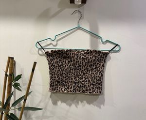 Leopard Print Tube Top