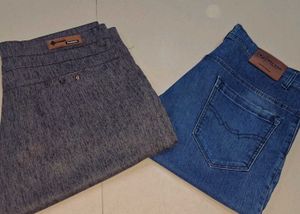 Stylish Brown and blue pants