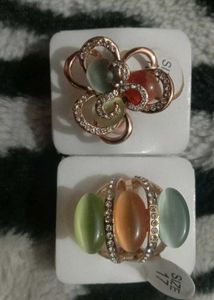 Vintage Style Rings - Set of 2
