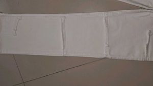White Utility Pocket Jeans