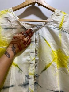 Tie-Dye Cotton Kurta