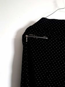 Black Patterned Jeggings