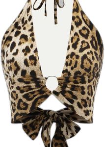 Leopard Print Halter Top