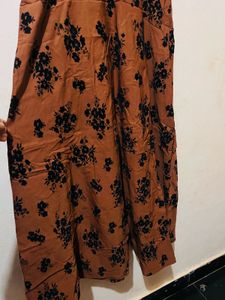 Brown Floral Maxi Dress