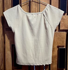 Set Of Cute Ribbed Crop Tops