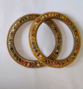 Gold Coloruful Bangles✨