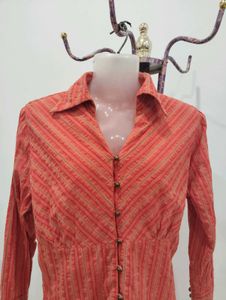 Vintage Striped Button-Down