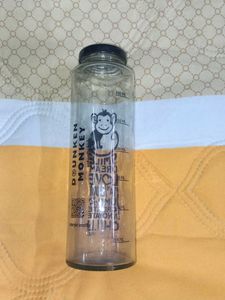 Fun Monkey Design Glass Water Bottle