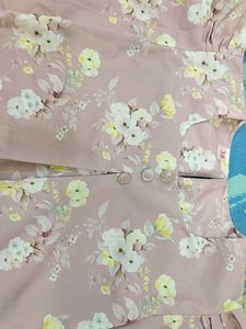 Pink Floral  Sleeve Top
