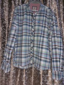 Plaid Button-Down Shirt