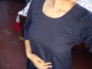 Dark Blue Cotton Kurti