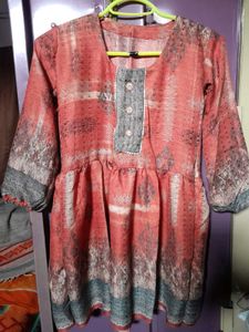 Stylish Printed Woolen Kurti💖