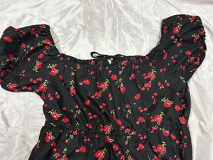 Floral Puff Sleeve Dress