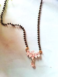 Diamond-Cut Crystal Mangalsutra – Simple &amp; Stylish