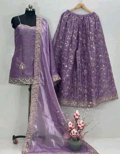 Elegant Lavender Kurta Set