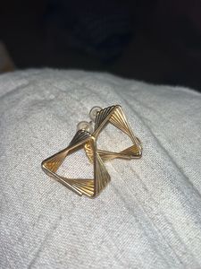 Gold Geometric Statement Earrings