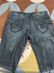 Blue Denim Capri