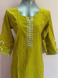 Elegant Mustard Kurta