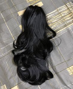 Black Hair Extension - with cluture at back