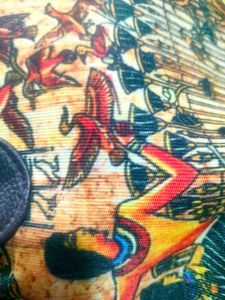Egyptian Print Spacious Handbag