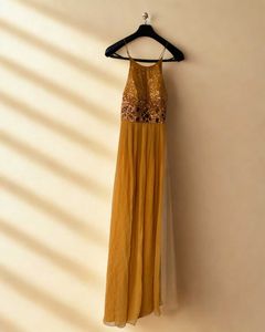 Elegant Mustard Gown