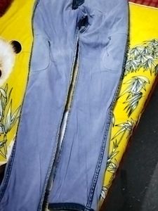 Blue Denim Cargo Pants