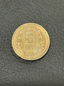 5rs Cu-ni 2004 Hyderabad Mint Rare