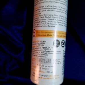 Wishcare sunscreen body lotion spf50pa+++