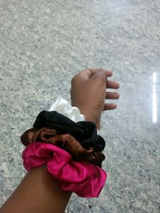 Combo Of 4 Satin Scrunchies