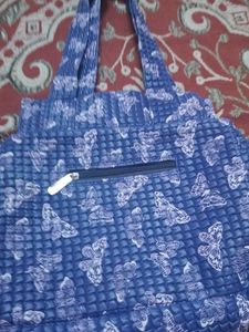 Blue Butterfly Tote Bag